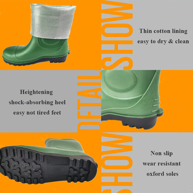 LZYZ Custom LOGO Wholesale wellies work water boots rubber riding boots rain boots