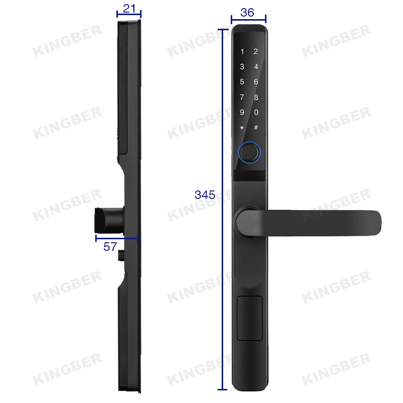 Cerradura Electronica Inteligente Rfid Tecl Para Puerta Impermeable De Exterior Con Huella Dactila Externa Wifi Tuya