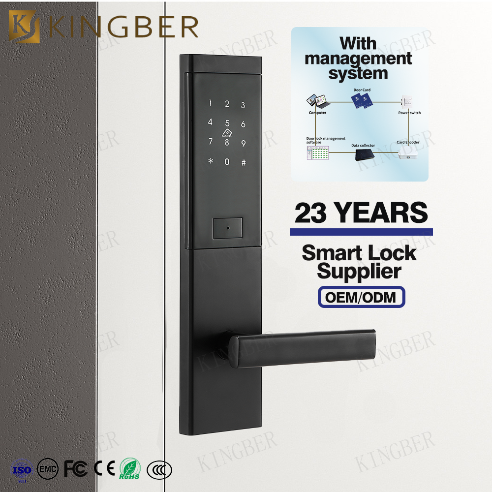 Security Cerradura Electronic Mortise Motel Hotel Locks System Smart Door Lock with Management Software System