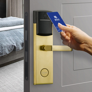 Smart Locks for the Modern Hote Stainless Steel Smart Key Card Hotel Door Lock With Management Software System