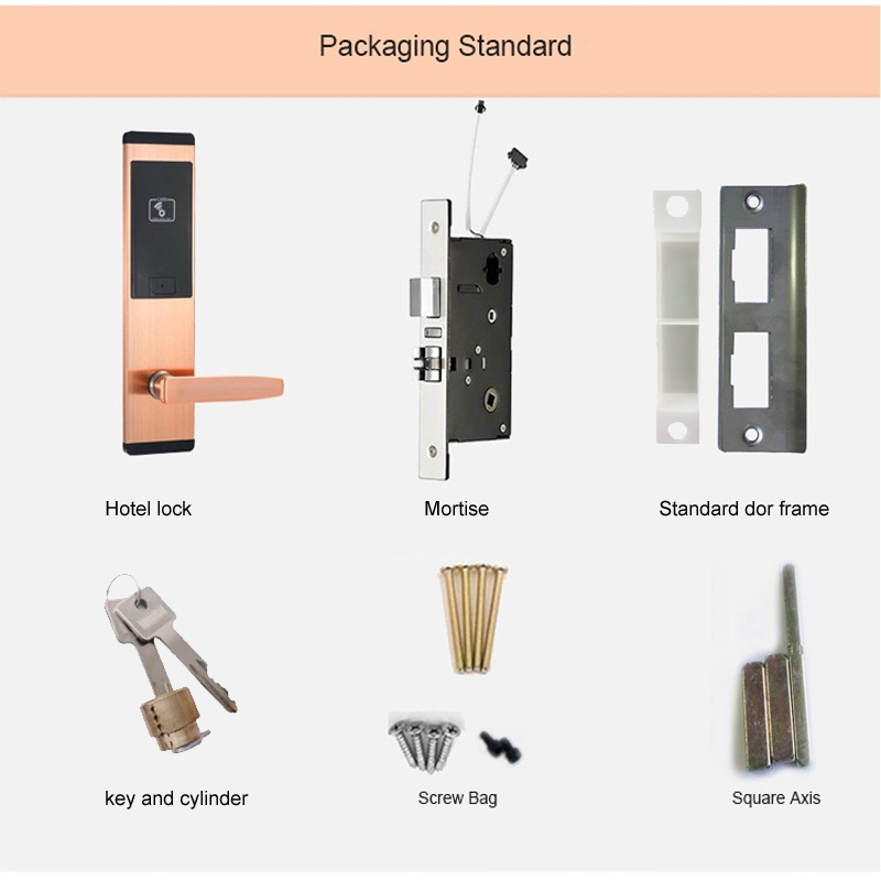 Tough And Durable Stainless Steel Digital  Electric and manual Door Locks Hotel rfid Smart card Door Lock