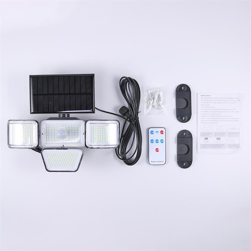 278 LED Solar Light Wall Light 3 Modes PIR Motion Sensor Waterproof Outdoor Garden Decoration Solar Lamp Street Light Spotlight