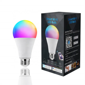 Tuya Voice Control 9w 12w 15w Smart Life B22 E26 E27 Alexa Google RGB Light wifi Smart Bulb