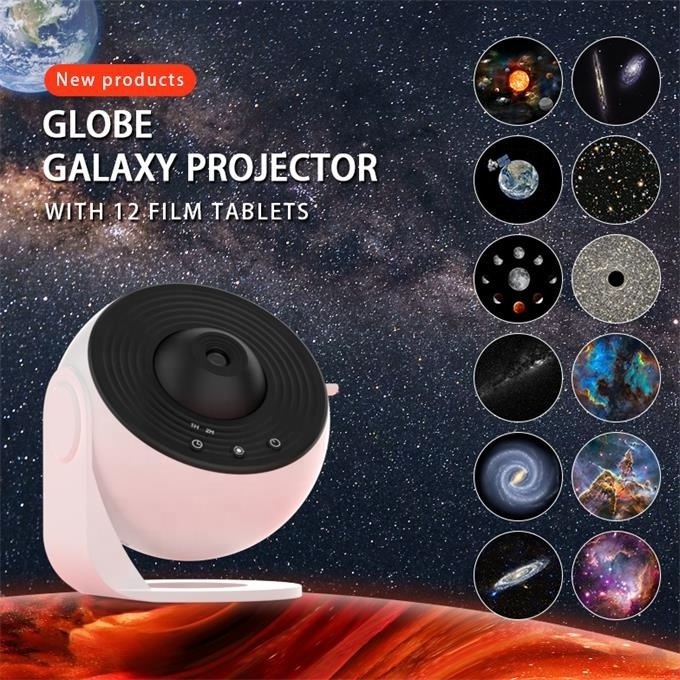 Globe Creative Star Grojector Light Indoor Rotating Dynamic Atmosphere Galaxy Projector Bedroom Dream Universe Projector Lamp