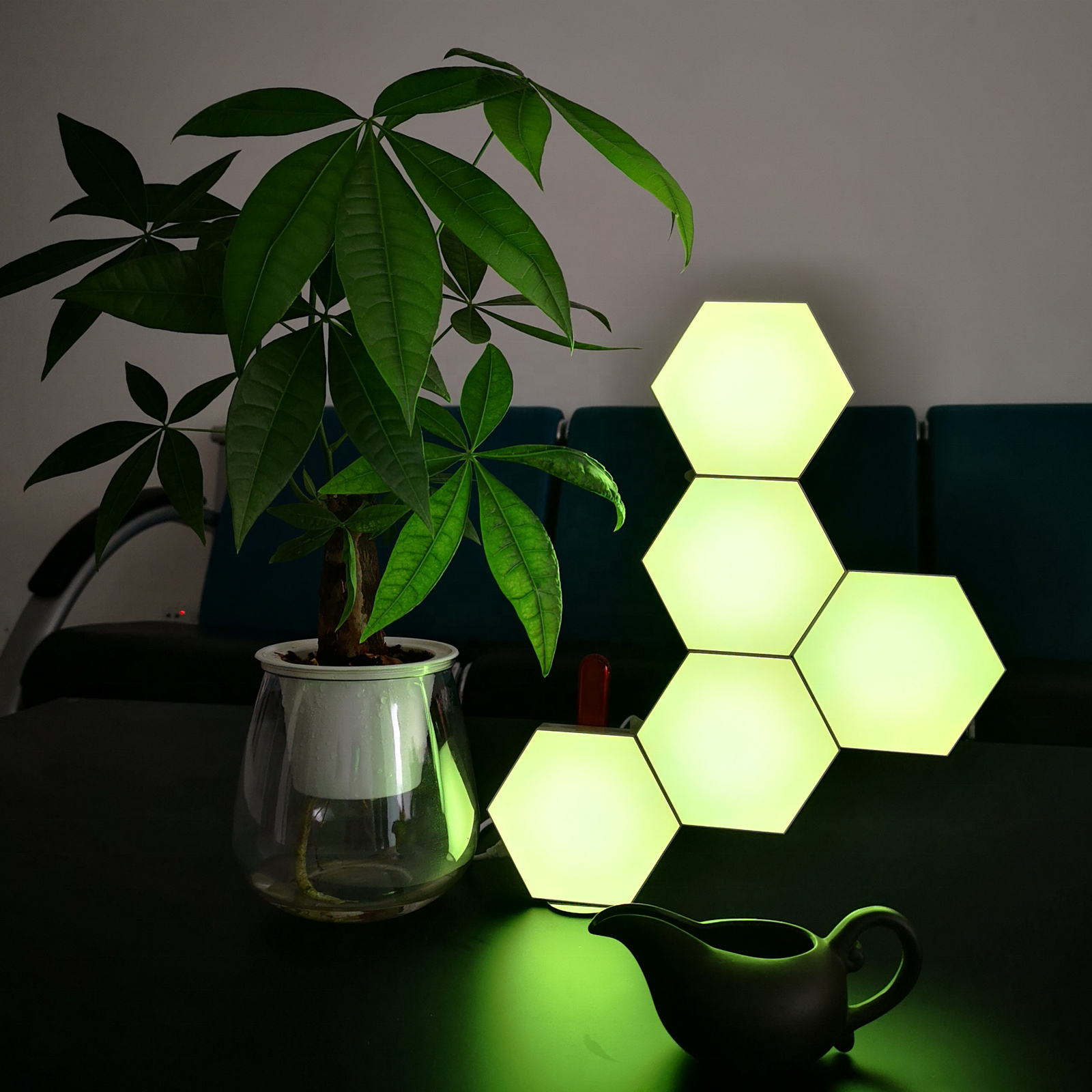 2024 Mobile app Controlled LED Quantum Light NEW Honeycomb Module Light Hexagonal Combination Lamp for Wall Decoration