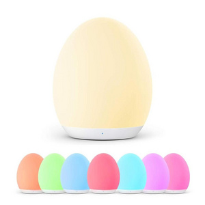 2024 Hot Selling Dimmable Bedside Lamp Rechargeable Nursery Lamp Warm White Baby Sleeping Night Lamp