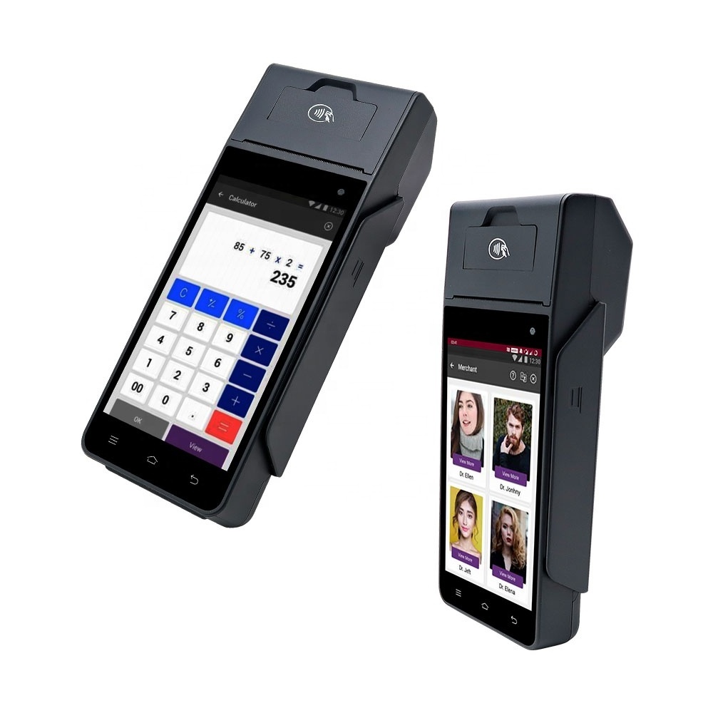 Multi Function Mobile Phone Android pos Device / Android POS machine With NFC Card Reader Machine System