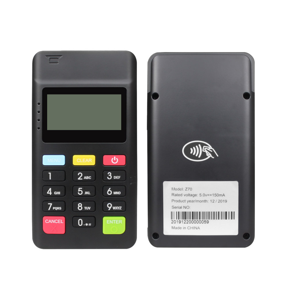 Z70 Android Mobile terminal Credit Card Reader Bluetooth Mobile POS