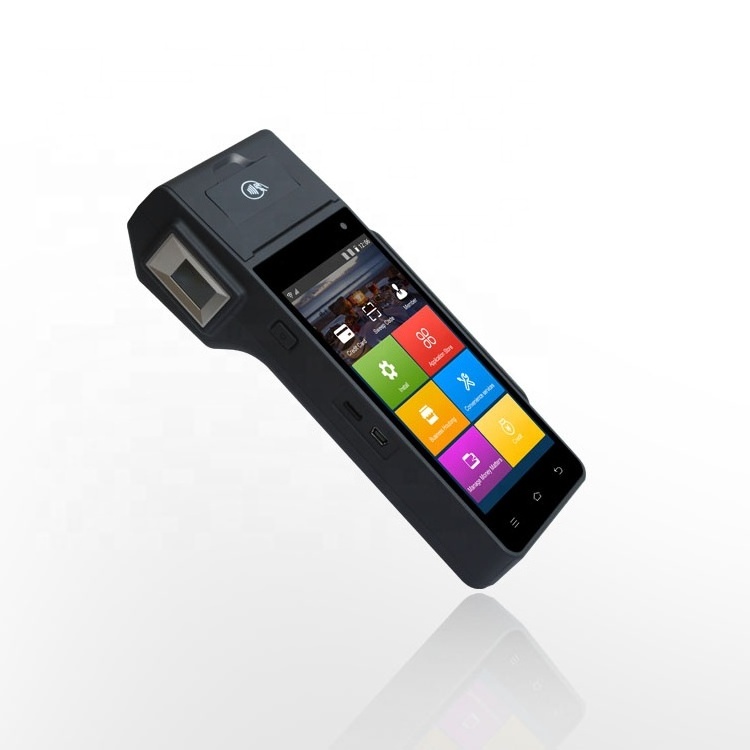 Multi Function Mobile Phone Android pos Device / Android POS machine With NFC Card Reader Machine System