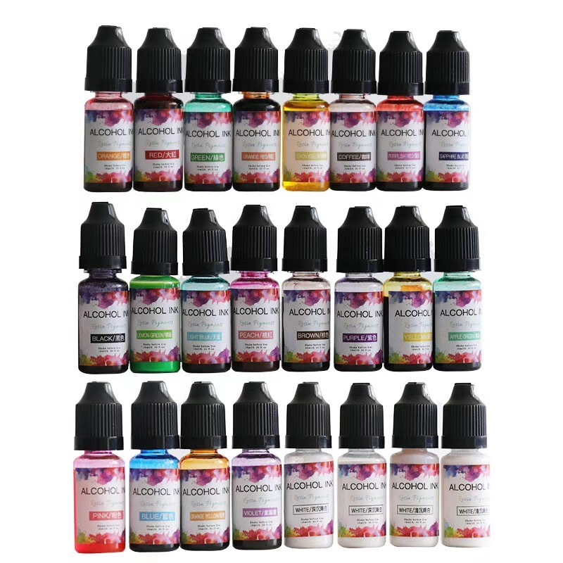 ZDS Premium Vibrant Colors UV Ink High Concentrated Ink Epoxy Resin Paint Colour Pigments & Dyestuffs Alcohol Ink Dye