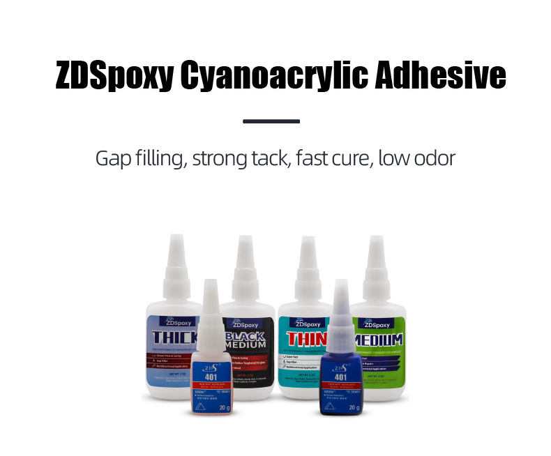 ZDSpoxy high quality adhesives & sealants lace glue waterproof strong hold 454 super glue gel adhesive glue