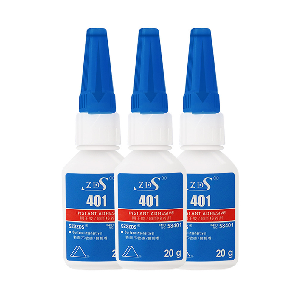 ZDS Glue Factories High Quality 502 406 401 Wood Glass Adhesives And Glues Ethyl Cyanoacrylate Adhesives Super Glue