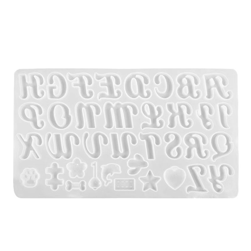 26 Alphabet Sticky Letter Mold Silicone Resin Epoxy New Arrivals 2022 Silicone Mold For Epoxy Resin Keychains