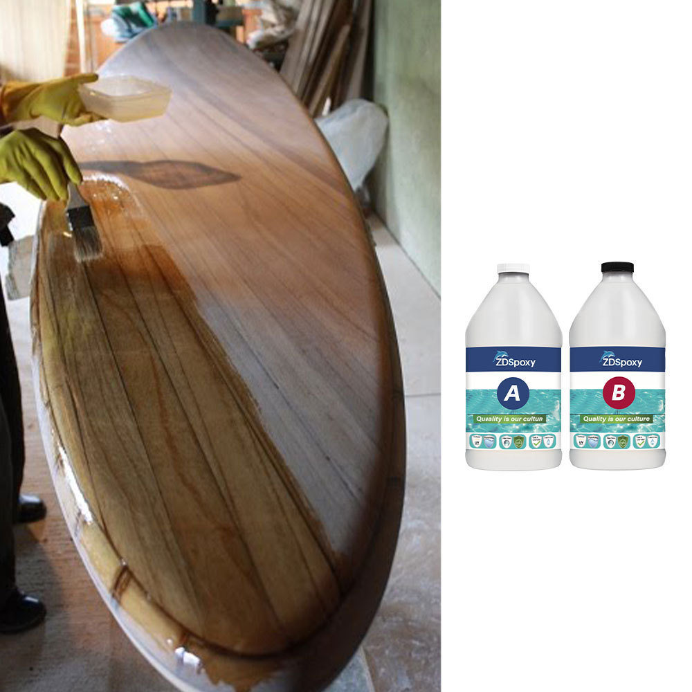 2023 Yellow Resistance Epoxy Resin Boat Good Leveling Resistance Wood Epoxy Waterproof Resin For Boat Building Surfboards