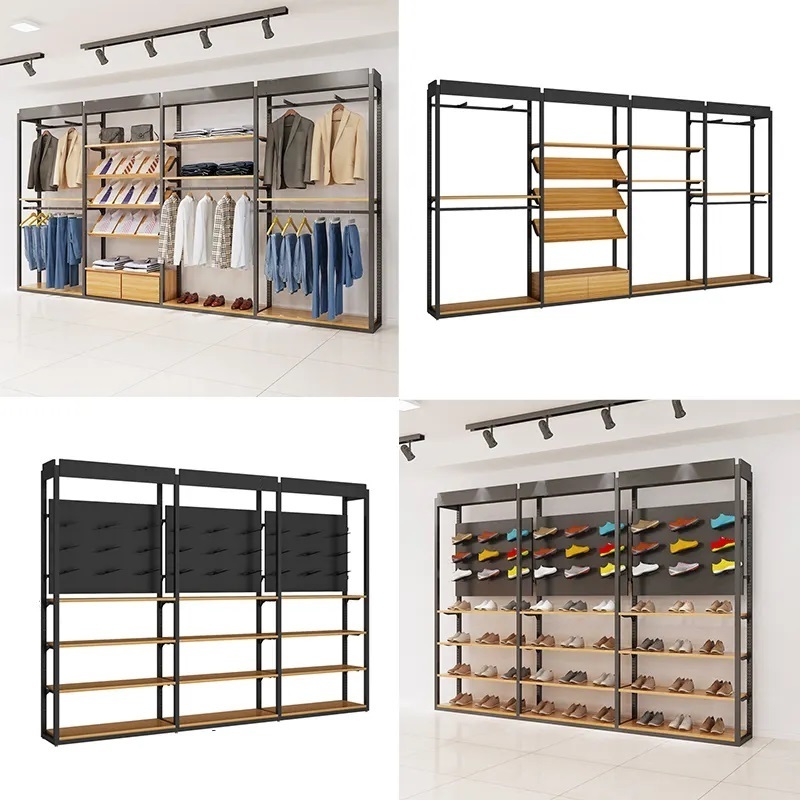 Dress stand display racks gold shop racking display garment clothing rack shelf for clothes shop fittings and display