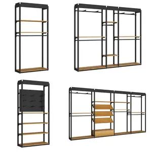 Dress stand display racks gold shop racking display garment clothing rack shelf for clothes shop fittings and display