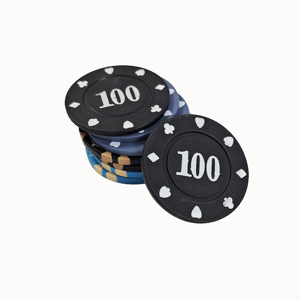 Custom Printed Poker Chips EPT ABS Plastic Round Clay Poker Chips Set for Casino Entertainment