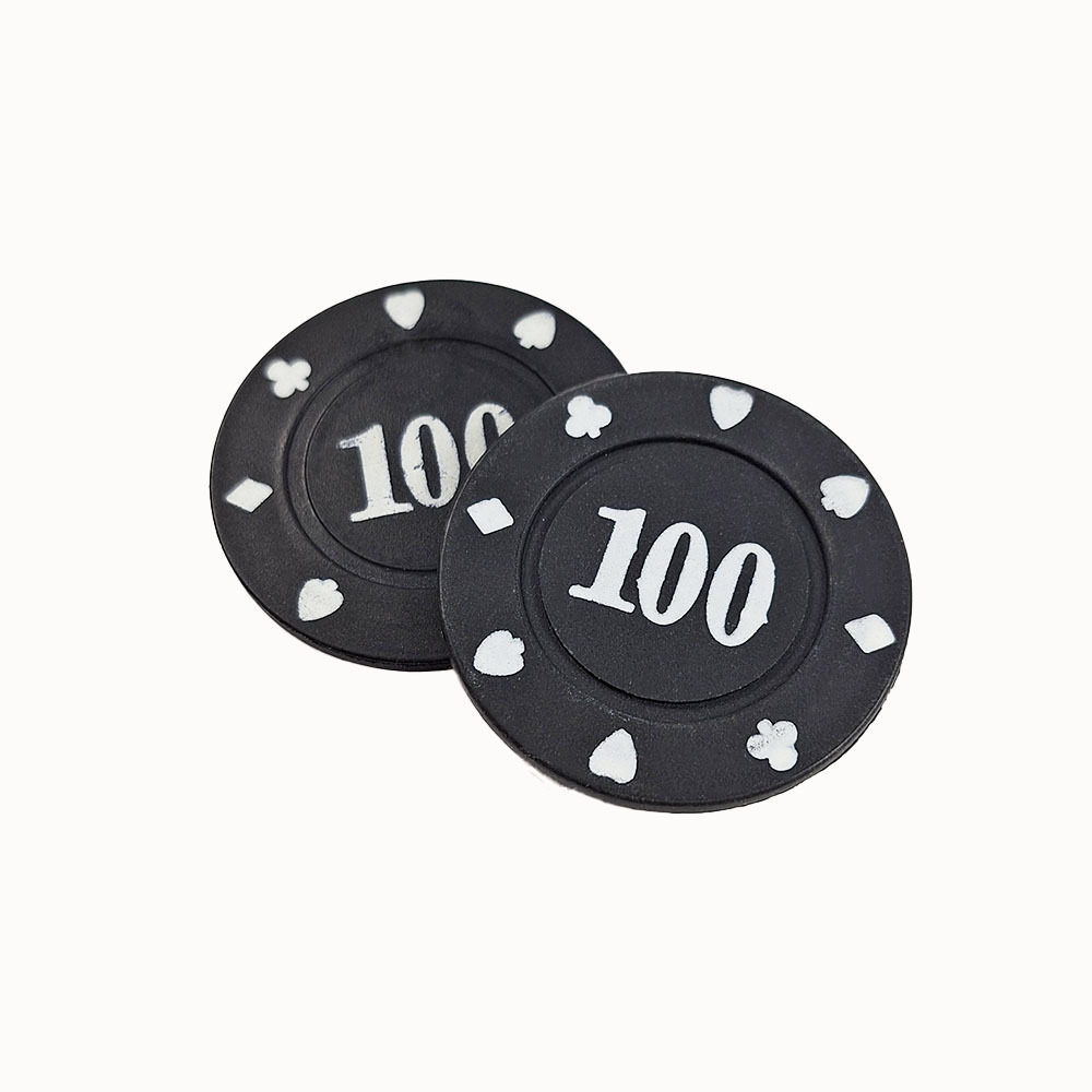 Custom Printed Poker Chips EPT ABS Plastic Round Clay Poker Chips Set for Casino Entertainment