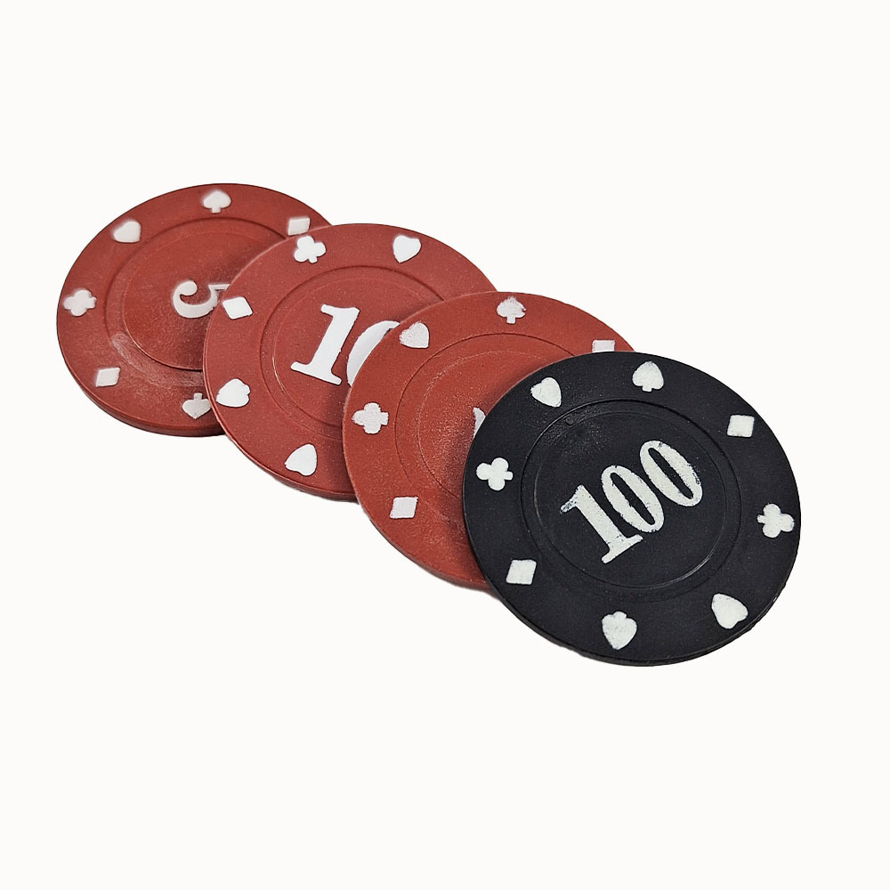 Custom Printed Poker Chips EPT ABS Plastic Round Clay Poker Chips Set for Casino Entertainment