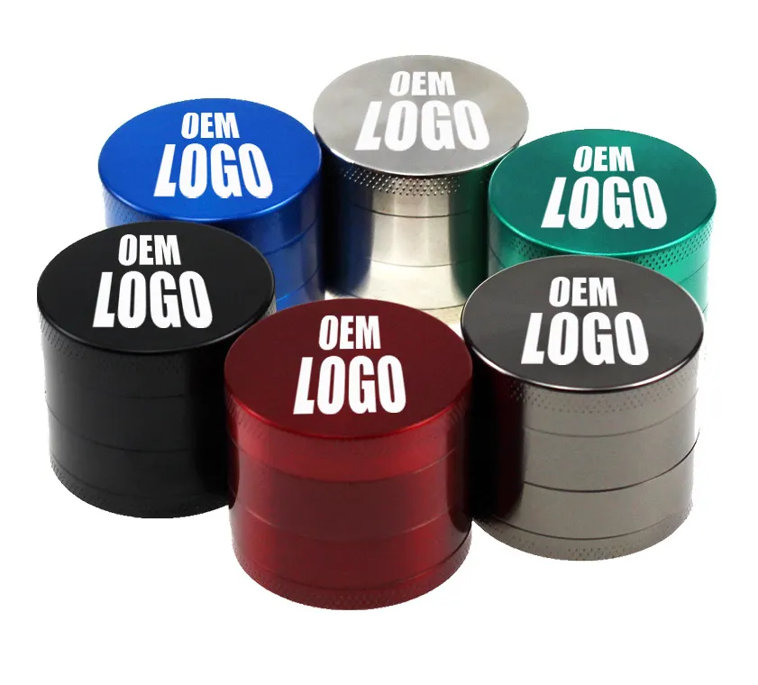 Wholesale Customize Multi-size Detachable OEM Metal Dry Magnetic UV CNC engraving Herb Grinder