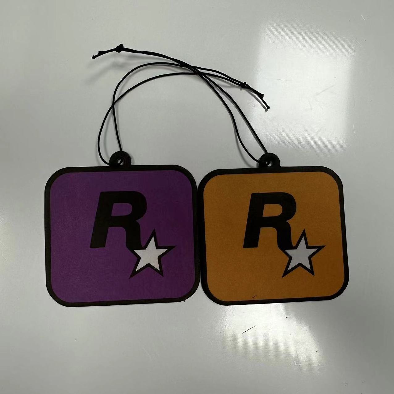 Long lasting eco-friendly Different Scent paper Custom Logo hanging Cute Car Air Freshener