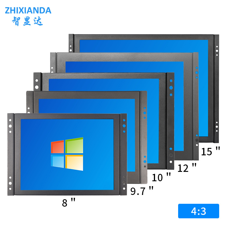 Factory 8 9.7 10.1 11.6 12 13.3 14 15 15.6 17 17.3 18.5 19 22 24 27 32 Inch Open Frame Touch Screen Industrial Display Monitor