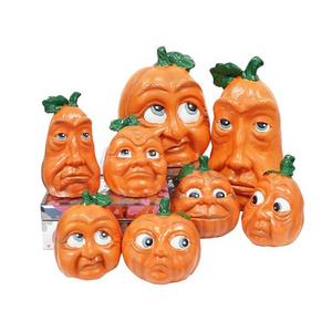 Halloween Resin Grimace Pumpkin  Outdoor Accessories Resin Courtyard Halloween Decoration