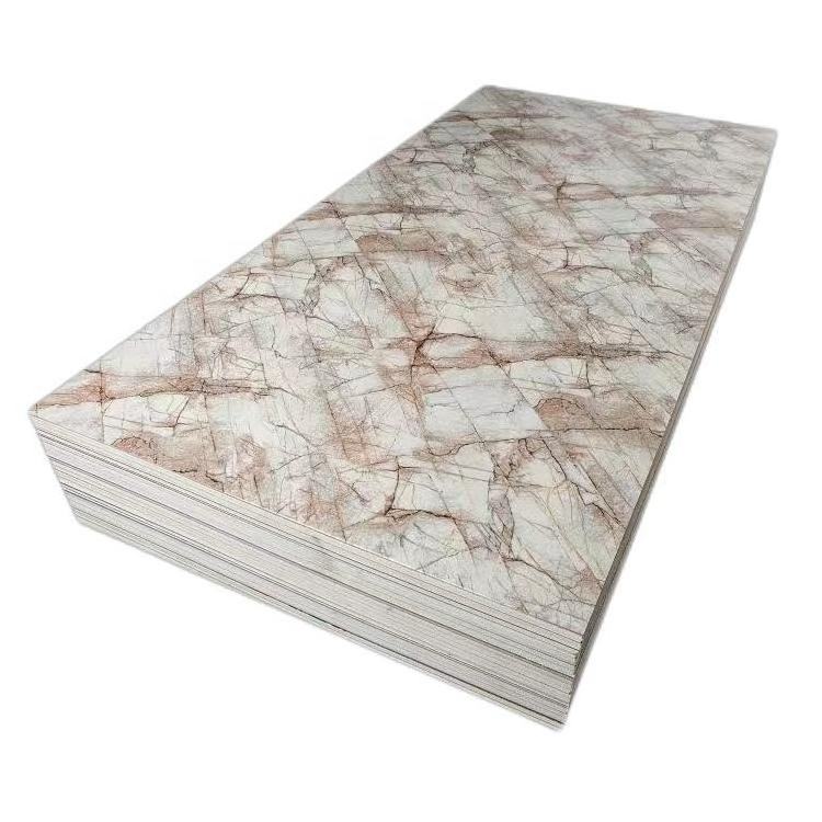 High Glossy Wandpanel 1220x2440mm 3mm 2mm Pvc Wall Panel / Pvc Marble Uv Sheet Price