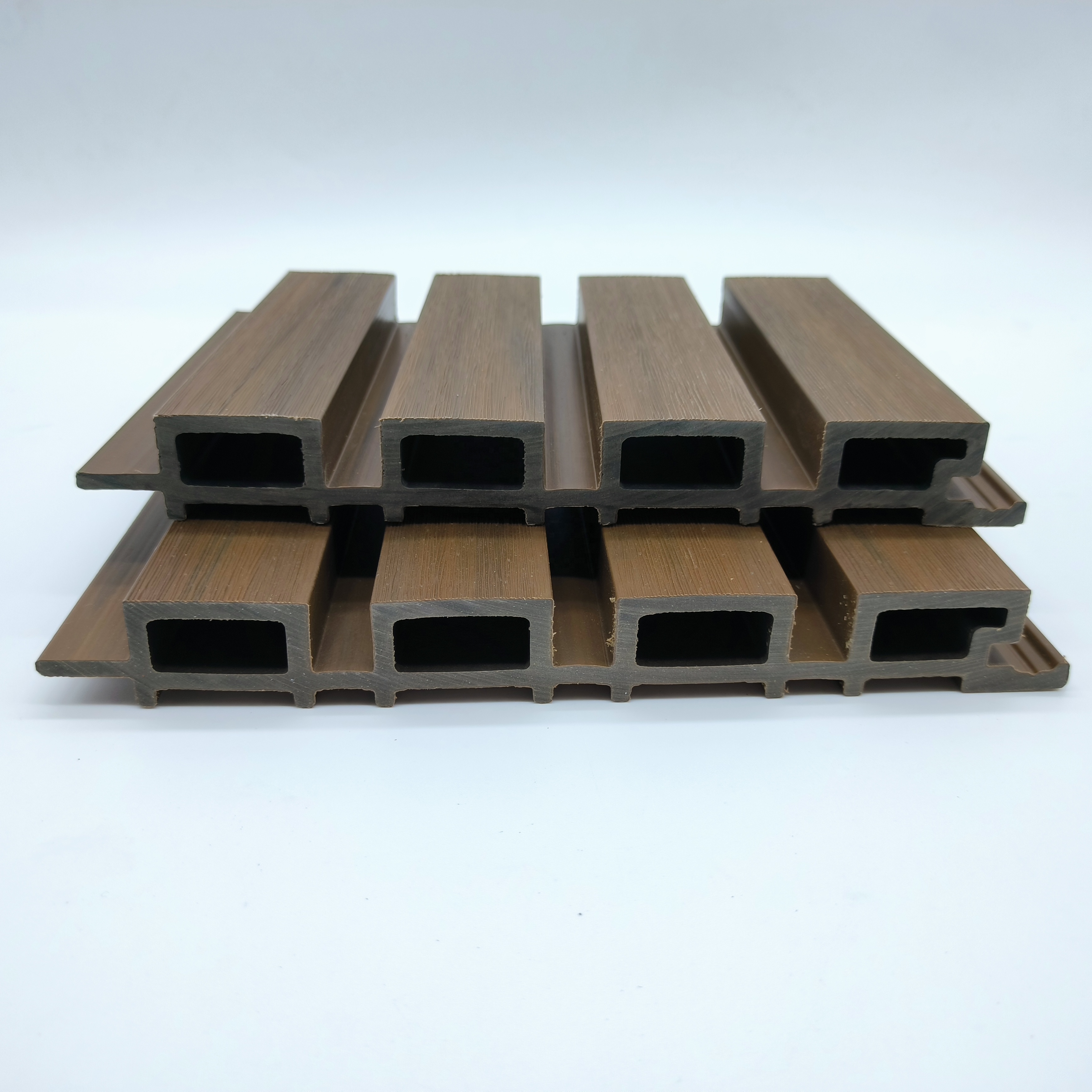 Outdoor Waterproof Interlocking Wooden Composite Covering Board Wainscoting 3d Fluted Cladding Wpc Wall Panel