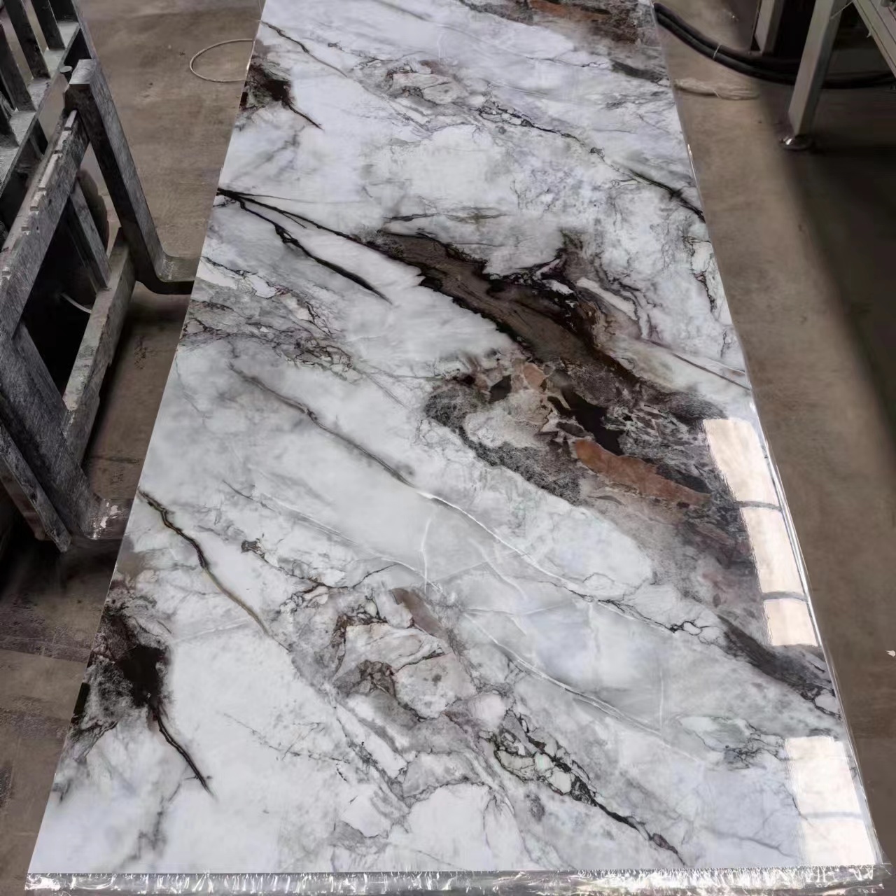 High quality decorative marble alternative PVC UV marble sheet uv coating pvc marble sheet wall panel