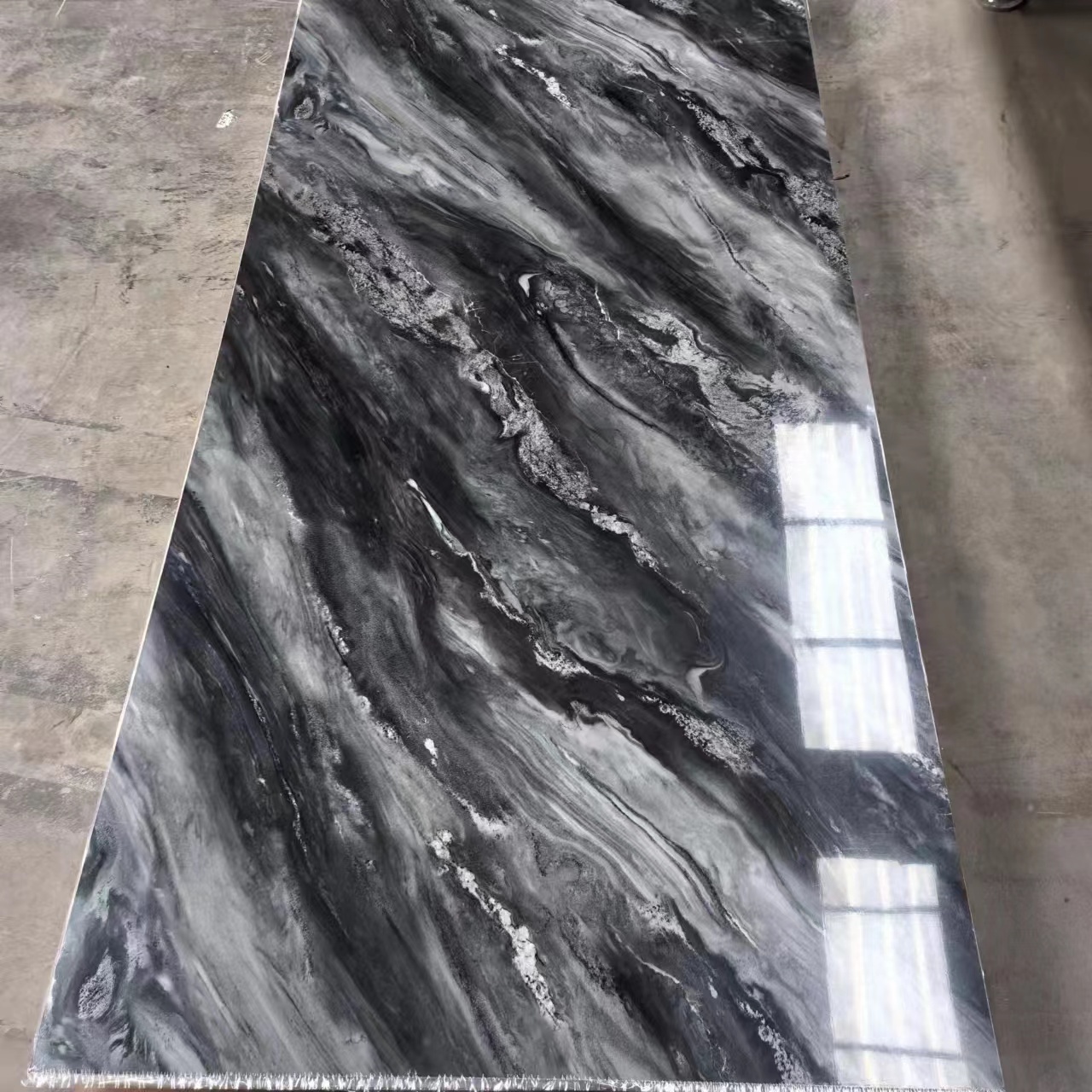 High quality decorative marble alternative PVC UV marble sheet uv coating pvc marble sheet wall panel