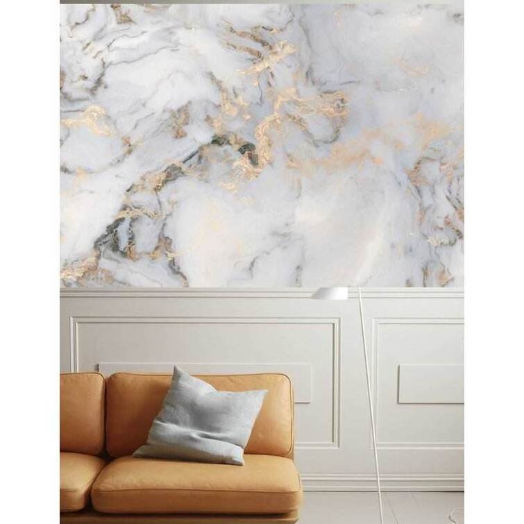 Modern UV Coating High Definition Glossy Faux Marble Wall Ceiling Decoration  PVC Marble Sheet