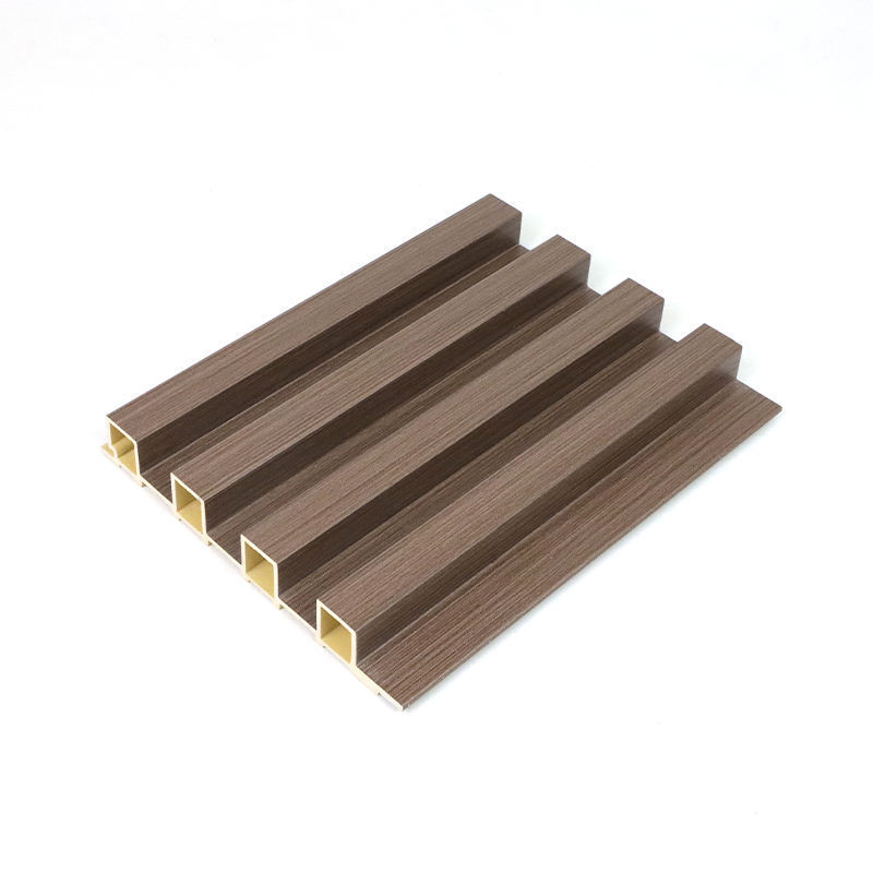 Best Selling Indoor Decor Wood Plastic Composite PVC Coating Cladding Fluted Wall Board WPC Interior Wall Panel