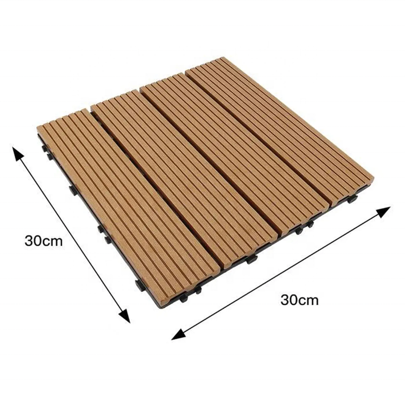 Easy install good use interlocking diy wpc decking tiles for exterior