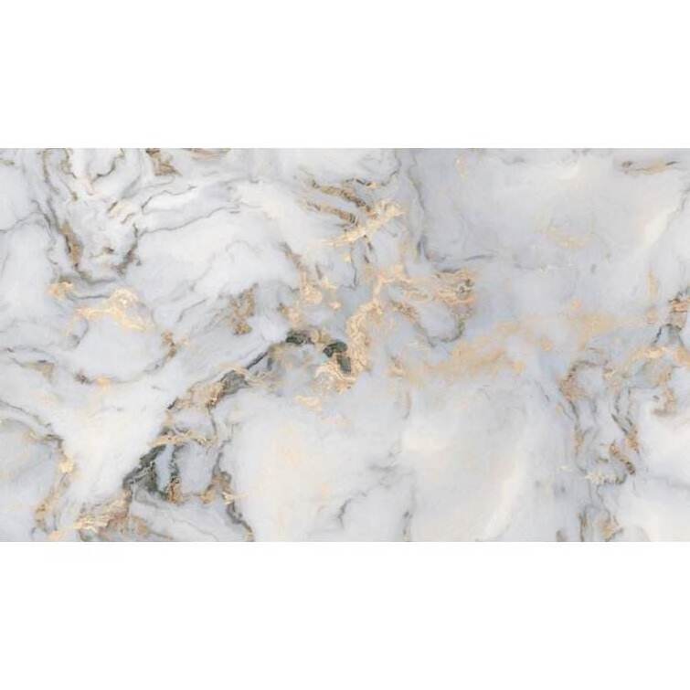 Modern UV Coating High Definition Glossy Faux Marble Wall Ceiling Decoration  PVC Marble Sheet