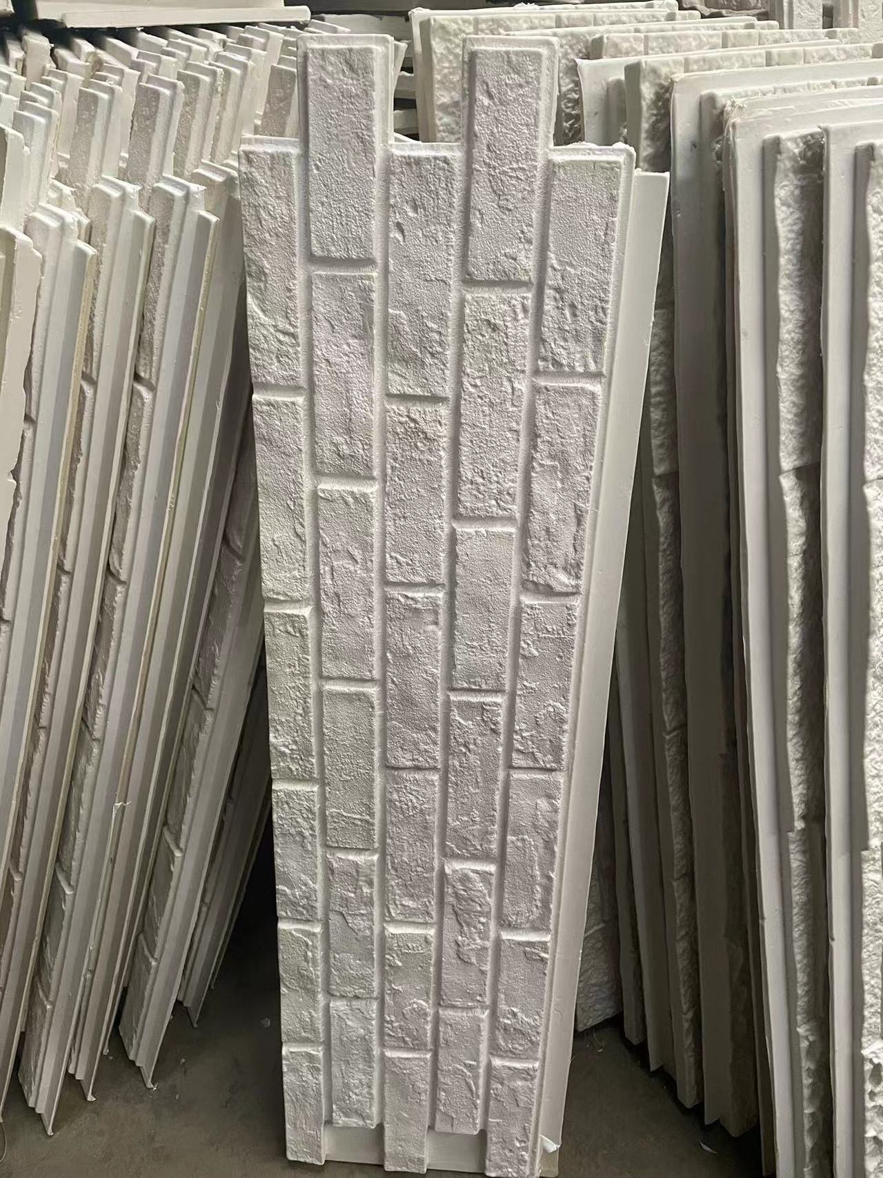 Eco Friendly Pillar Panel Stone Column Wraps Decorative Artificial 3d Pu Faux Pu Rock Veneer Stone Wall Panels