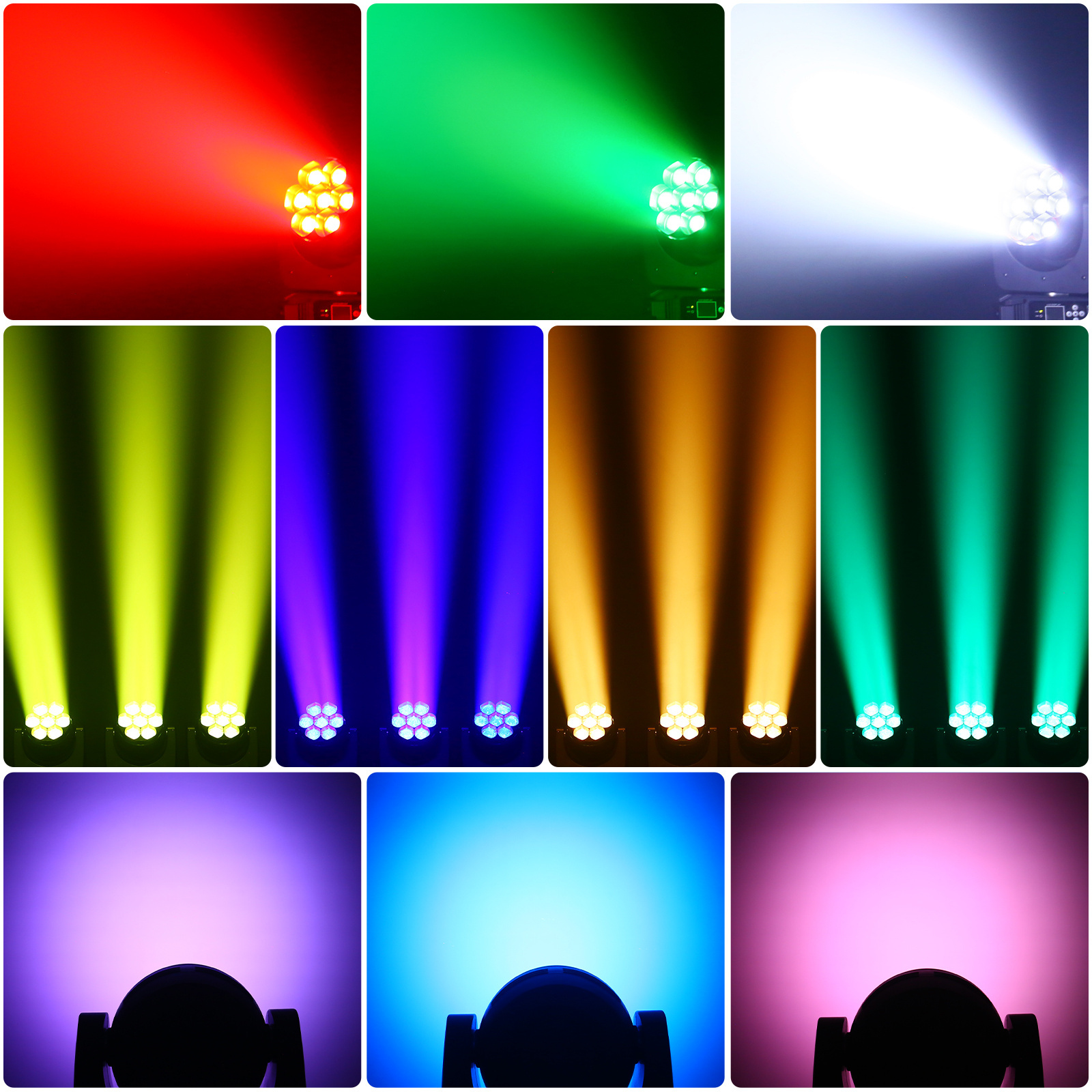 U`King High Quality 7*40W Rgbw 4In1 Led Zoom Beam Wash Moving Head Light For Dj Disco Event Bee eye Stage Lights