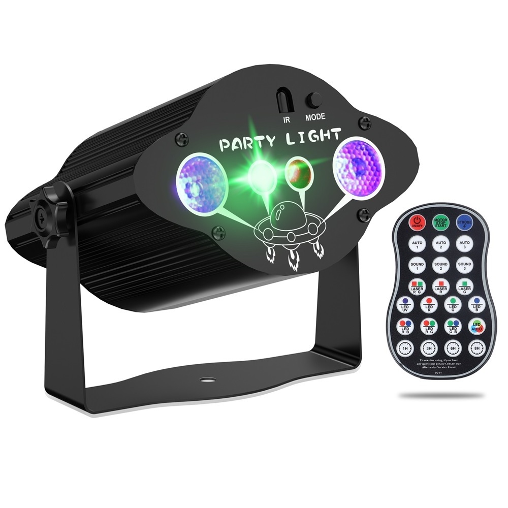 RGB 3 IN 1 And UV Portable Mini Laser LED Sterren DMX Effect Projection Light