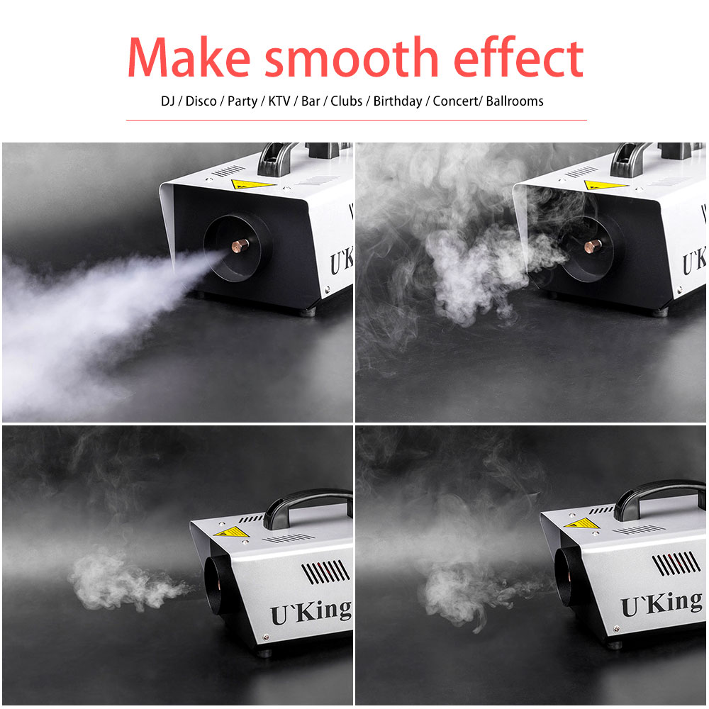 900W Smoke Hazer Generator Remote Controlled Stage Effect Equipment Fog Machine