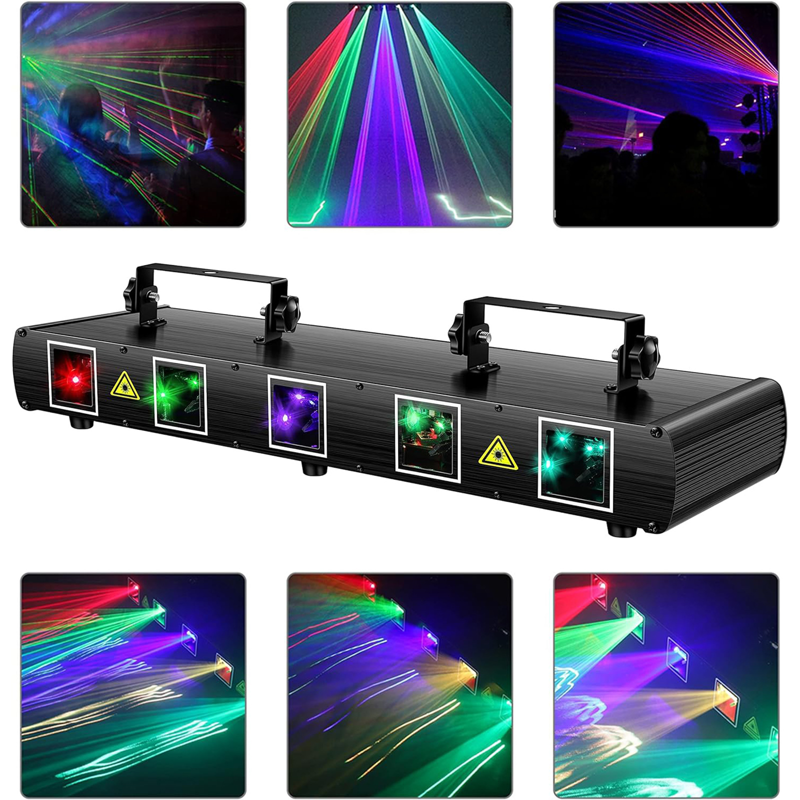 U`King 30W RGB Y Five Holes Patterns Laser Lights For Bar KTV Party Disco LED Laser Effect Light