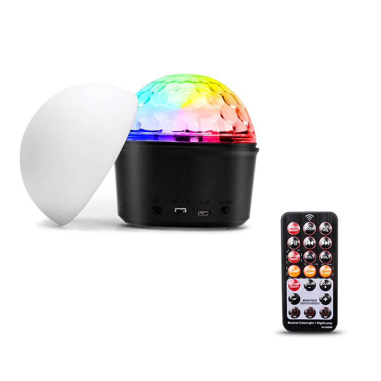 U`King 10W LED Mini DJ Ball Night Lamp USB Disco Lights With Music Speaker for home disco stage light