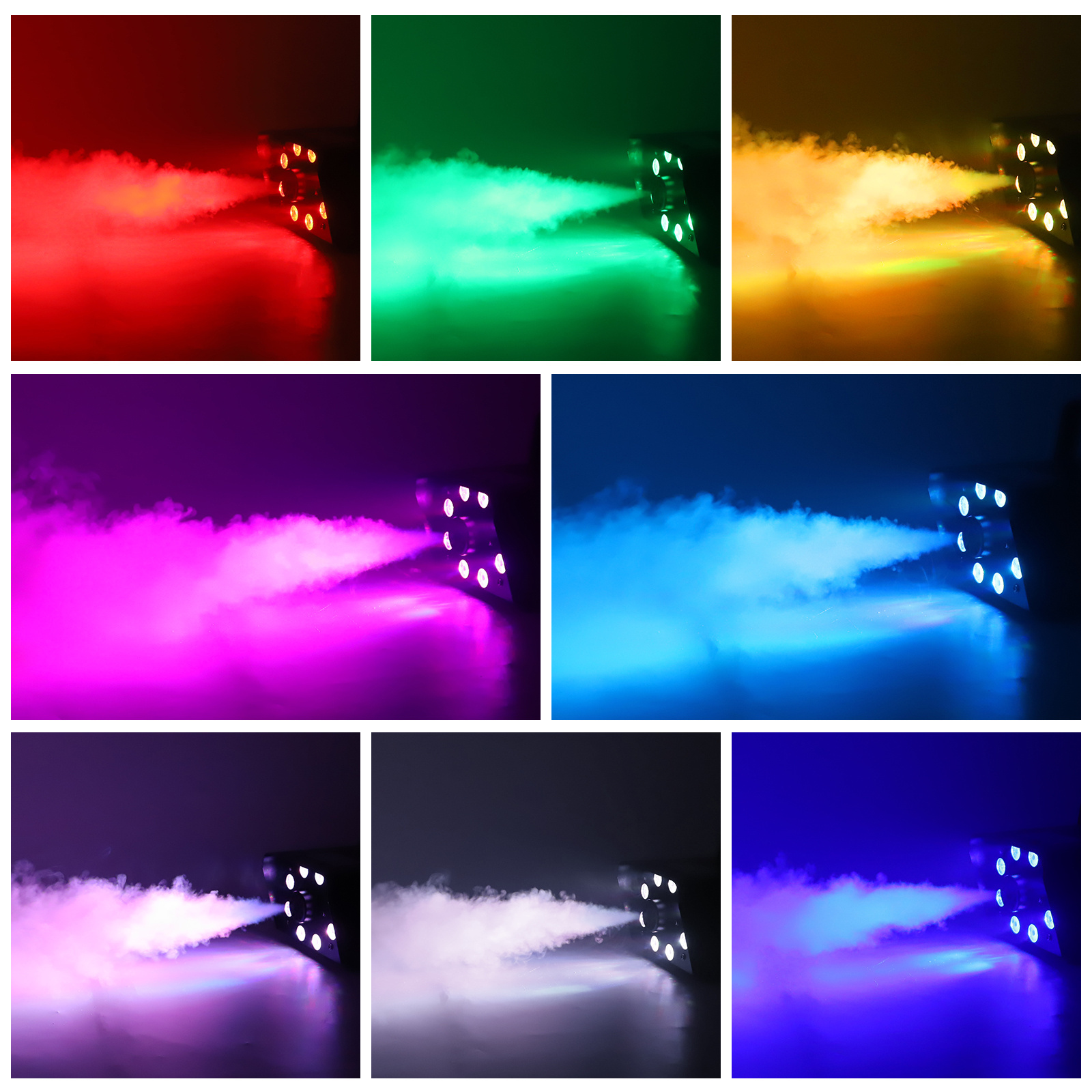 700W LED FOG Smoke Machine with 8PCS RGB 3 in 1 LED Stage Effect Equipment Fog Smog machine