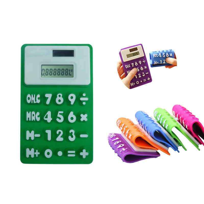 Foldable Mini Portable Silicone Scientific Solar Panel Calculator For Home Calculation