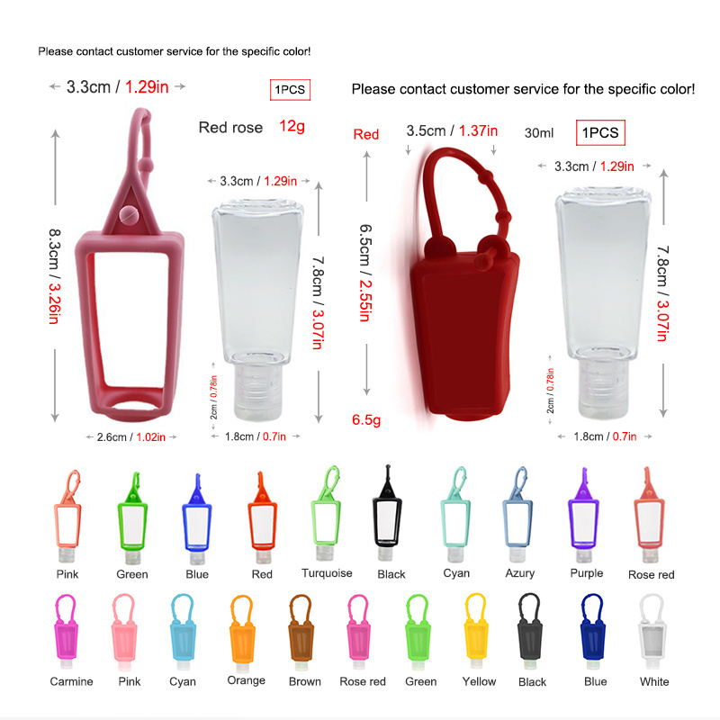 Cartoon Mini Shower Gel Container Silicone Holder Travel Plastic Empty Hand Sanitizer Bottle