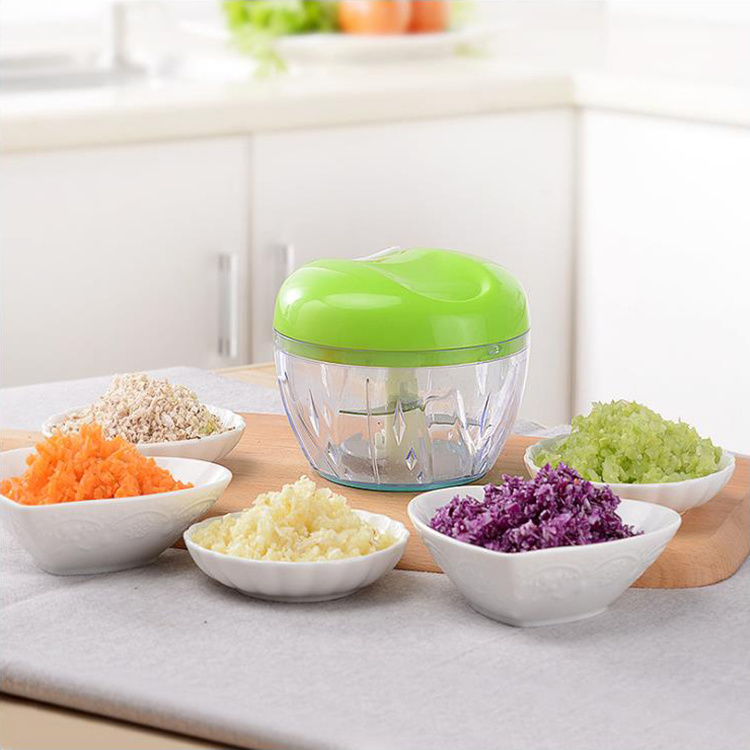 Magic Kitchen Manual Onion Rotate Blades Multi Vegetable Meat Chip Shredder Spiral Cutter Chopper