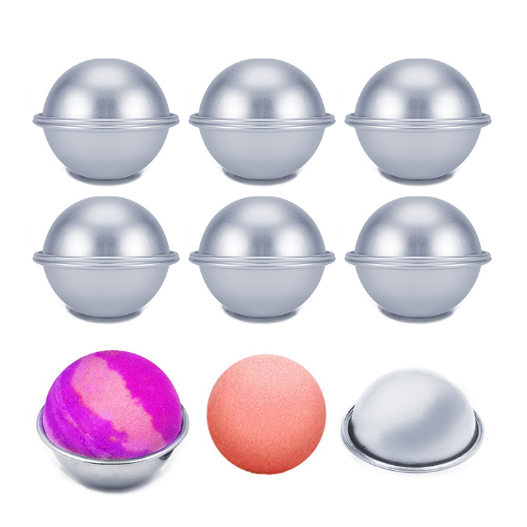 Custom Aluminium Alloy 3D Ball Sphere Hemisphere Cake Mould Kit Metal Bath Bomb Molds