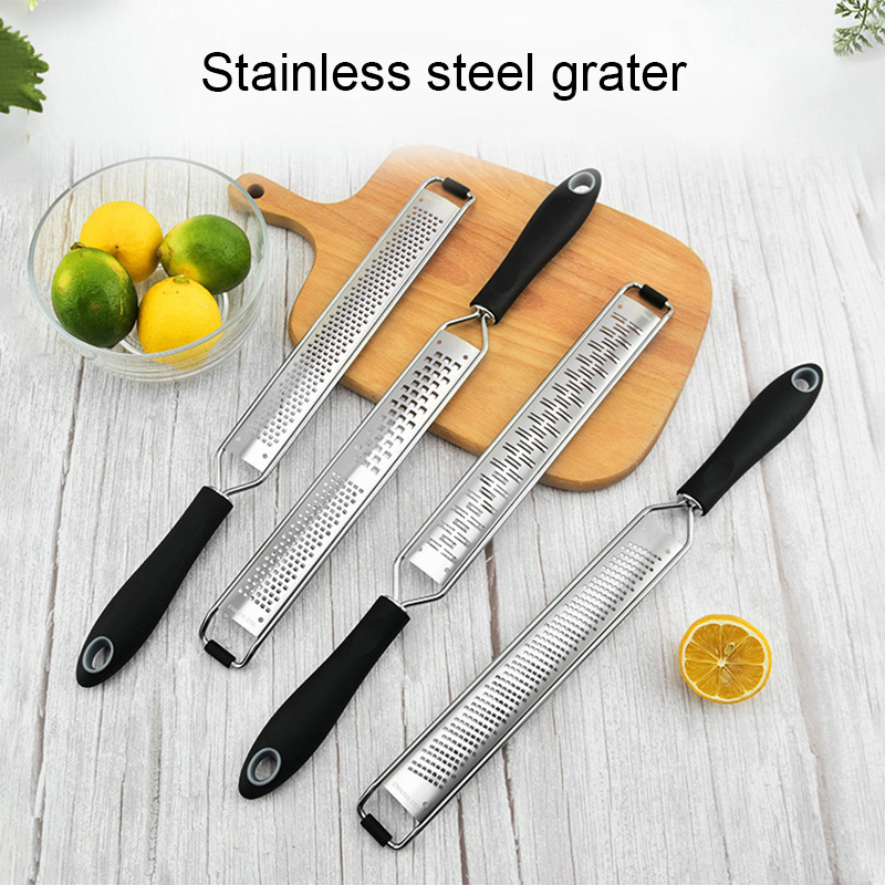 2021 Kitchen Gadgets Stainless Steel Lemon Zester With Handle Chocolate Coconut Vegetable Cheese Grater