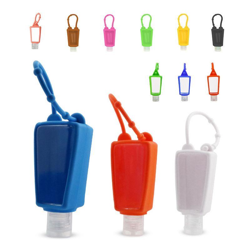 Cartoon Mini Shower Gel Container Silicone Holder Travel Plastic Empty Hand Sanitizer Bottle