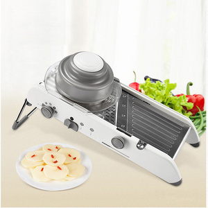 Adjustable Stainless Steel Chips Machine Food  Fruit  Chopper Manual Onion Potato Mandoline Slicer Vegetable Cutter