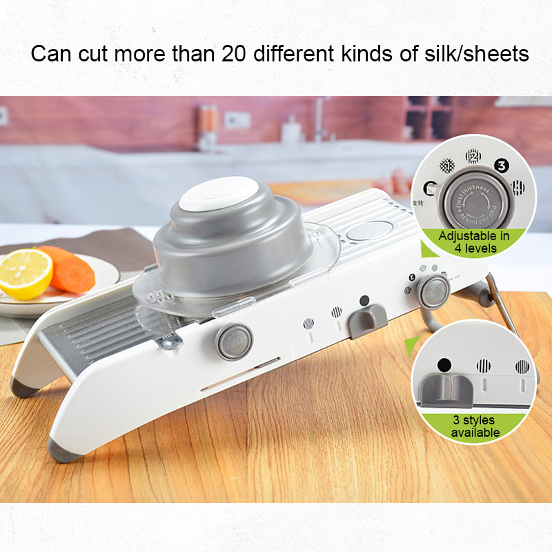 Adjustable Stainless Steel Chips Machine Food  Fruit  Chopper Manual Onion Potato Mandoline Slicer Vegetable Cutter